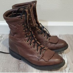 Brown Leather Men's Boots
